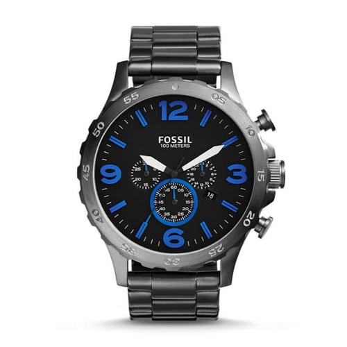 Fossil Nate Fossil Black Analog Watch Jual Fossil JR1478 Original