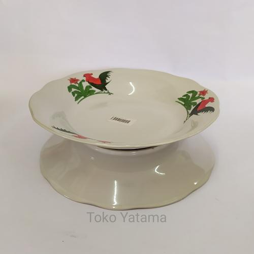 Foto Produk PIRING AYAM JAGO/PIRING KERAMIK/PIRING MAKAN dari TOKO YATAMA