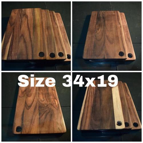 Gambar Talenan kayu kotak plong wooden catting board sonokeling - 19x34 plongsono dari kulodereng Kota Batu Tokopedia