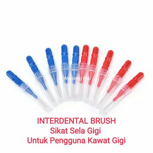 Gambar INTERDENTAL Brush Sikat Sela Gigi /Sikat Behel Sikat Ortho dari Waroeng Gigi Kota Surabaya Tokopedia