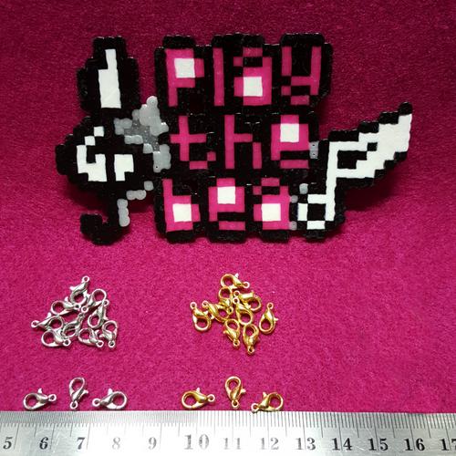 Foto Produk Kait Udang 10mm, Pengait Gelang, Kokot Kecil, Kakaktua, Lobster Clasp - Silver dari Play The Bead