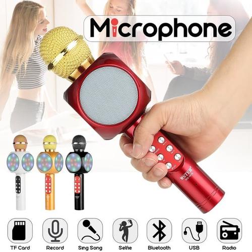 Foto Produk Mic Ws 1816 Bluetooth Karaoke - Wster Microphone Smule Wireless Ws1816 dari Metro_BigStore