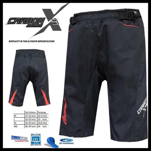 Foto Produk Gebyar Promo Celana Sepeda Str Carbon X2 | Size Xl | Dengan Padding 3D dari Elyawati Retail