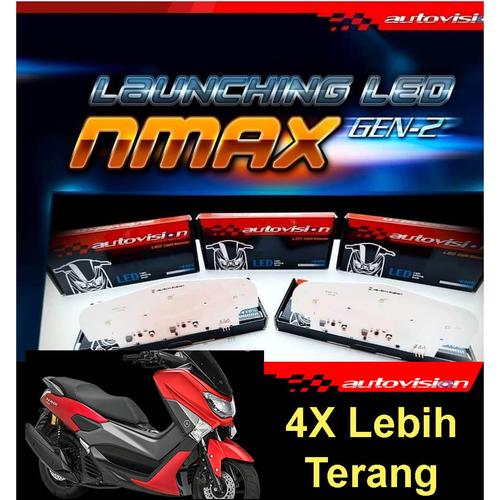 Jual LAMPU LED N-MAX NMAX AUTOVISION GEN2 PUTIH HEADLAMP HEADLIGHT ...
