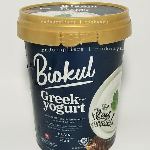 Jual Biokul Greek Yogurt Plain 473ml, Best Product, Tanpa Gula Tambahan
