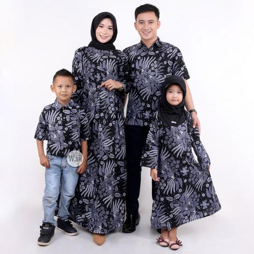 Foto Produk BATIK COUPLE KELUARGA SARIMBIT BATIK MAMA PAPA BATIK MEWAH 36 dari batik gemilang