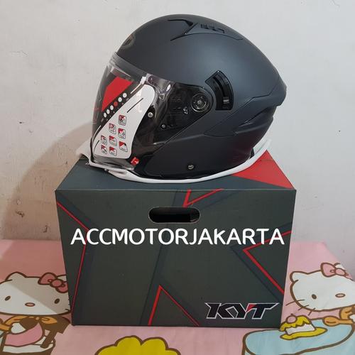Jual KYT NFJ Plain Matt Anthracite 