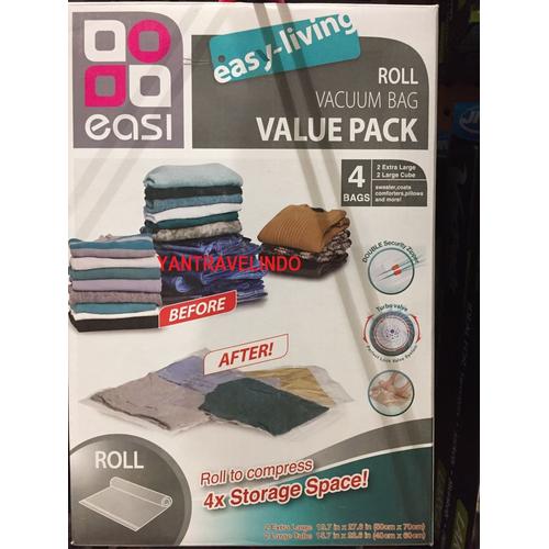 Foto Produk VACUUM BAG TANPA ALAT POMPA SEDOT HANYA ROLL PALSTIK VAKUM VACUM PAKAI dari Yovi Muhamad