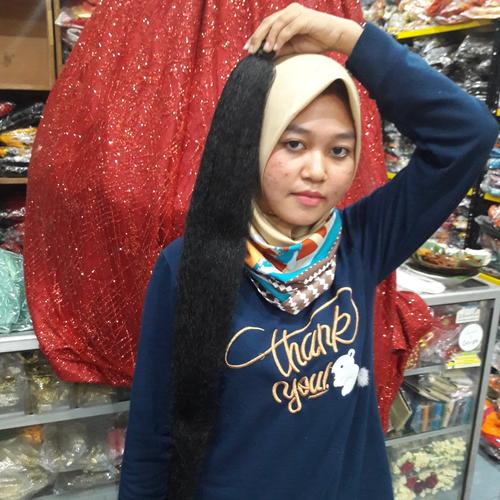 Foto Produk rambut cemara panjang 75 cm - Panjang 60 Cm, Hitam dari Restu_Ibu1