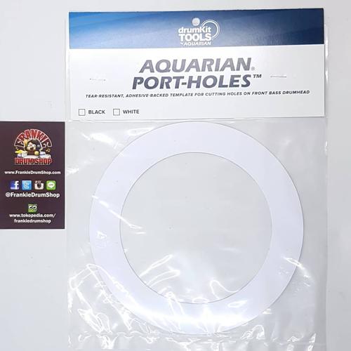 Foto Produk Aquarian PHBK/PHWH - 5inch Port Holes Bass Drum Accessories - Putih dari FrankieDrumShop