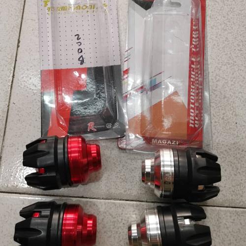 Foto Produk jalu as roda motor merah dan silver dari Gudangvariasimotor