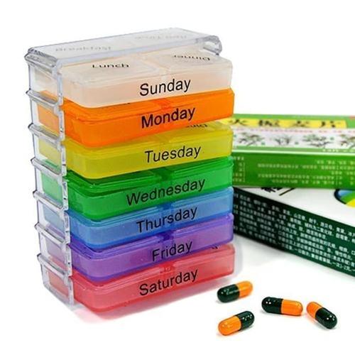 Foto Produk Kotak/ Tempat Obat Harian Mingguan Pagi Siang Malam Daily Medicine Box dari Belly Belly