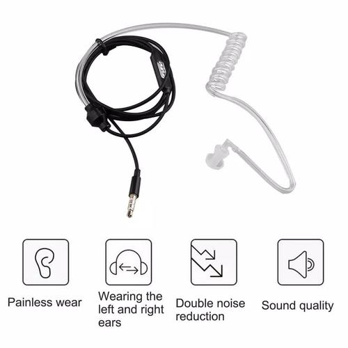Foto Produk Handsfree Headset HP polisi Paspampres Detektif FBI Earphone - Hitam dari TekTop Komputer
