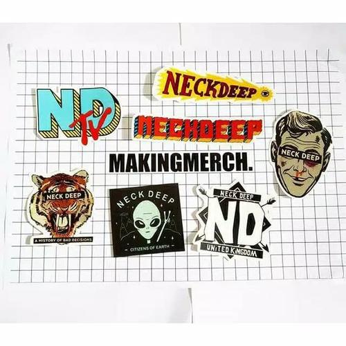 Jual sticker band neck deep - Kota 
