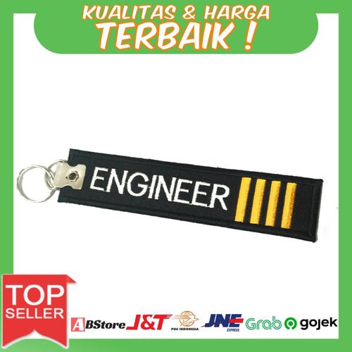 Foto Produk Gantungan Kunci Motor/Mobil Bordir Engineer IIII dari AB Embroidery Store