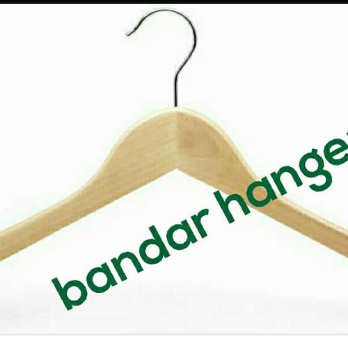 Foto Produk Hanger kayu warna natural,ukuran dewasa dari Bandar Hanger