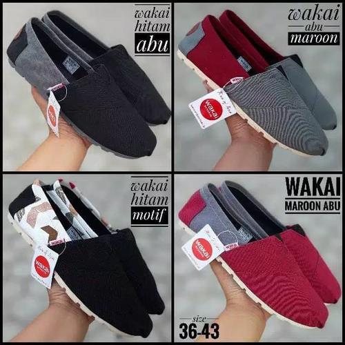 Foto Produk SEPATU WAKAI SLIP ON UNISEX PRIA DAN WANITA TERBARU dari Dikikaospolos