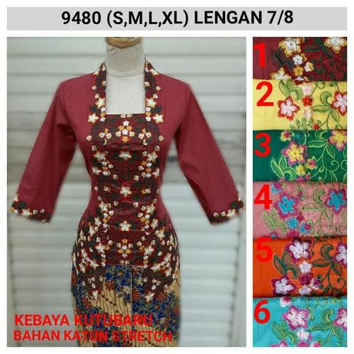 Foto Produk 9365 Kebaya Modern Encim Murah Bordir S M L XL dari Indah Kebaya Jkt