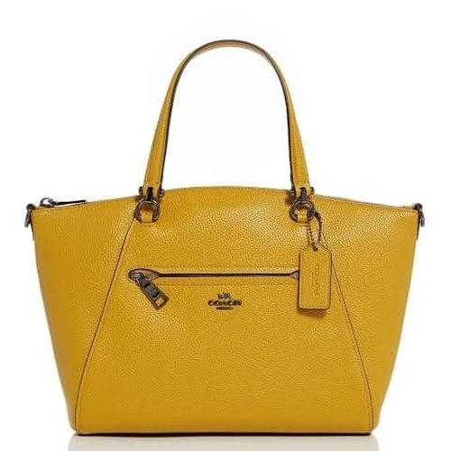 yellow coach tote