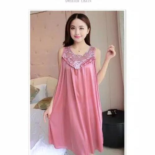 Foto Produk Daster baju tidur wanita jumbo Fit to XXL satin murah berkualitas dari kei kei store