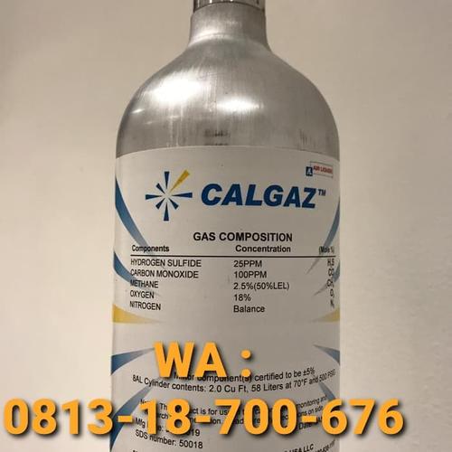 Jual Span Gas (Mix Gas) 58 Liter Methane ( CO 50 ppm / 100 ppm