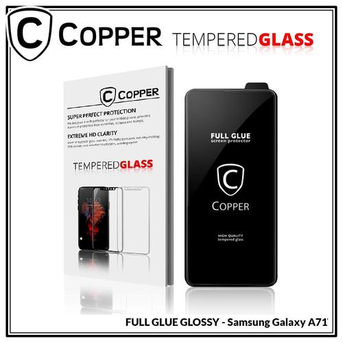 Gambar Samsung Galaxy A71 - COPPER Tempered Glass FULL GLUE PREMIUM GLOSSY - TG GLOSSY dari Copper Indonesia Jakarta Barat Tokopedia