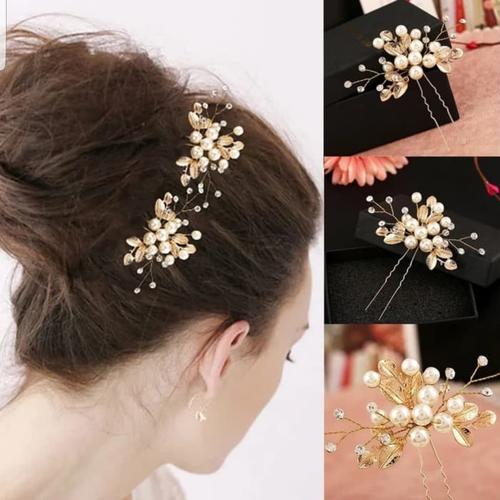 Foto Produk Hiasan Rambut Aksesoris Sanggul Bunga Hair pin Pesta Pengantin H06 dari Star Gallery