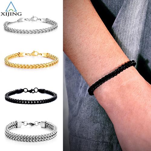 Jual Xijing Cod Gelang Tangan Stainless Steel Warna Silver Emas Hitam Jakarta Pusat Hokiolshop 1 Tokopedia