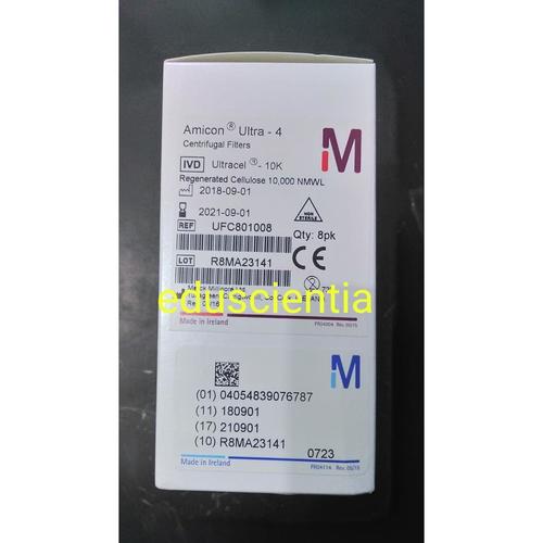 Jual Amicon Ultra4 Centrifugal Filter Unit, 8 Pk, MERCK, UFC801008