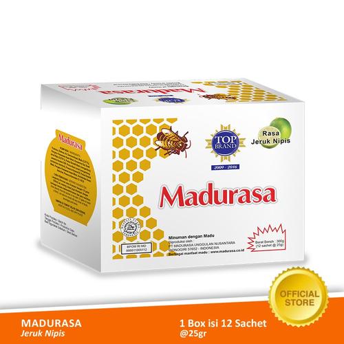 Foto Produk Madurasa Jeruk Nipis Sachet 12x25 gr - Box dari Air Mancur Official Shop