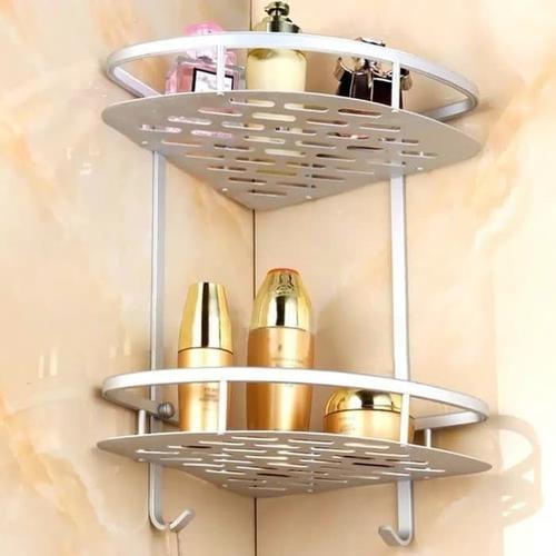 Foto Produk Rak Kamar Mandi Sudut Stainless Tempat Sabun Peralatan Mandi dari Karlina Online