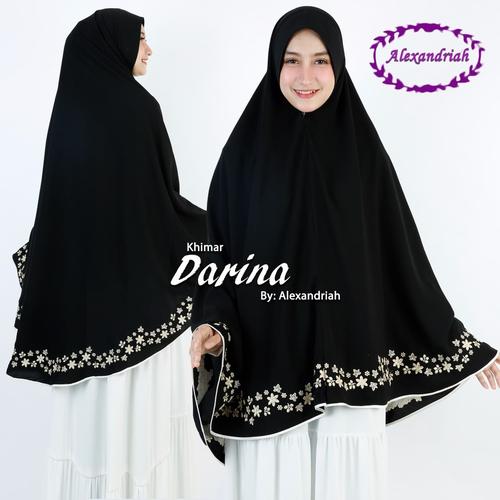 Foto Produk Khimar Jumbo Bordir Berlis khusus hitam dari Rizka Rizki Collection