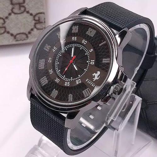 Foto Produk Jam tangan Pria FERRARI Tali Benneton - hitamplat putih dari Ahokyahop