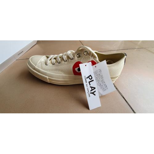 brown converse comme des garcons