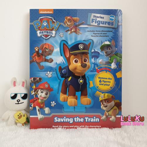 Foto Produk Buku Import Anak Nick Paw Patrol Stories with Figures Saving the Train dari LuLuKu Book Store