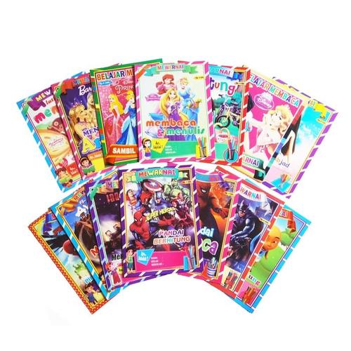 Foto Produk Buku Mewarnai pintar menulis dan berhitung Anak untuk Paud dan TK dari Rafli Rizqi