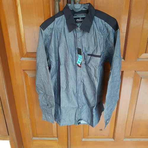 Gambar KEMEJA HITAM ABU-ABU dari UAV Jakarta Selatan Tokopedia