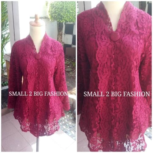 Foto Produk kebaya brukat muslim jumbo XL XXL / kebaya brukat panjang XL 2L dari Small 2 Big Fashion