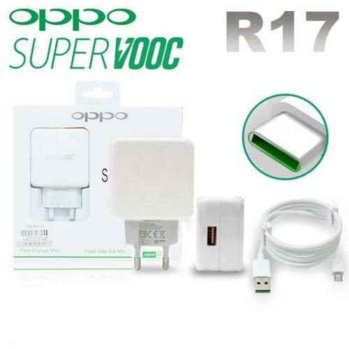 Foto Produk CHARGER OPPO R17 SUPER VOOC Adapter Fast Charging 5A max Kabel Type C dari KortingStore
