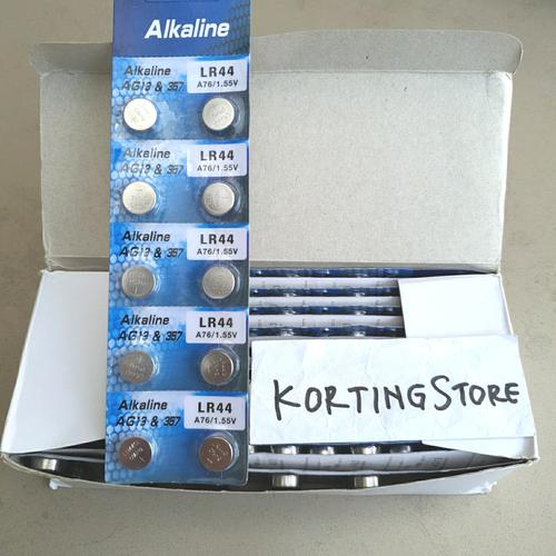 Foto Produk Baterai Battery Button Cell AG13 357 LR44 LRA76 L1154 A76 Batre Jam dari KortingStore