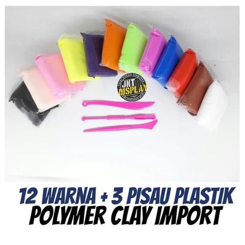 Foto Produk HOT SALE.!!! Polymer Clay Import 12 Warna - Plastisin Lilin Mainan dari tiaranovitasari132