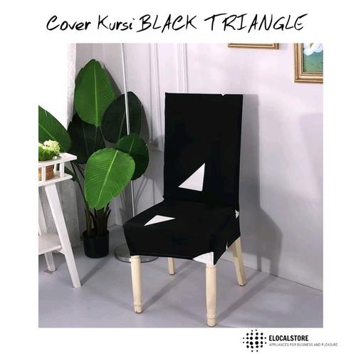 Foto Produk HG-Cover Kursi Sarung Kursi Stretch BLACK TRIANGLE Bahan Lembut dari Hitz Gallery