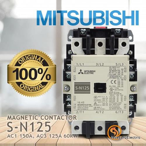 Jual MITSUBISHI Kontaktor / Contactor S-N125 SN125 110V 220V 380V AC ...