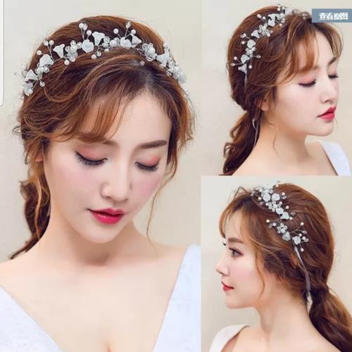 Foto Produk Bando Bandana Bunga Tiara Crown Bunga Hiasan Rambut Pesta Wedding B29 dari Star Gallery