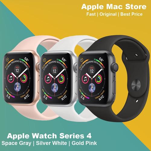 Jual Apple Watch Series 4 44mm / 44 mm GPS Aluminum Sport Grey Silver Gold  - MU6A2 Silver - Jakarta Barat - Apple Mac Store | Tokopedia