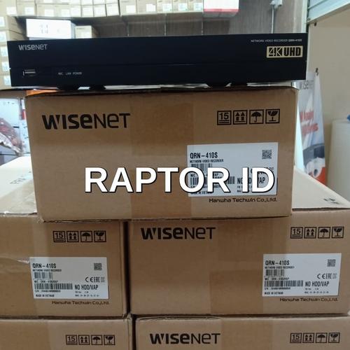 Foto Produk NVR WISENET QRN-410S NVR samsung 4cH NVR 4 Channel POE GARANSI RESMI dari Raptor Id