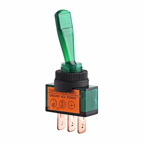 Foto Produk ✅Green Lamp Toggle Switch Rocker 3Pin 12V. Saklar Toggle Hijau dari innovtronic