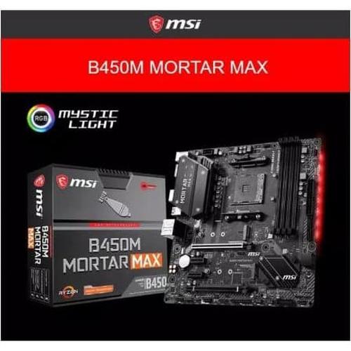 Jual MSI B450M Mortar MAX (AM4, AMD Promontory B450, DDR4,