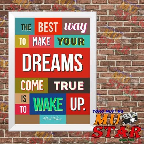 Jual Hiasan Dinding Kata Bijak Bahasa Inggris Kode 003 Bingkai A4 Kab Padang Pariaman Mufi Ms 