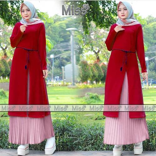 Foto Produk Dress Muslimah Miss set red dari -RISESTORE-